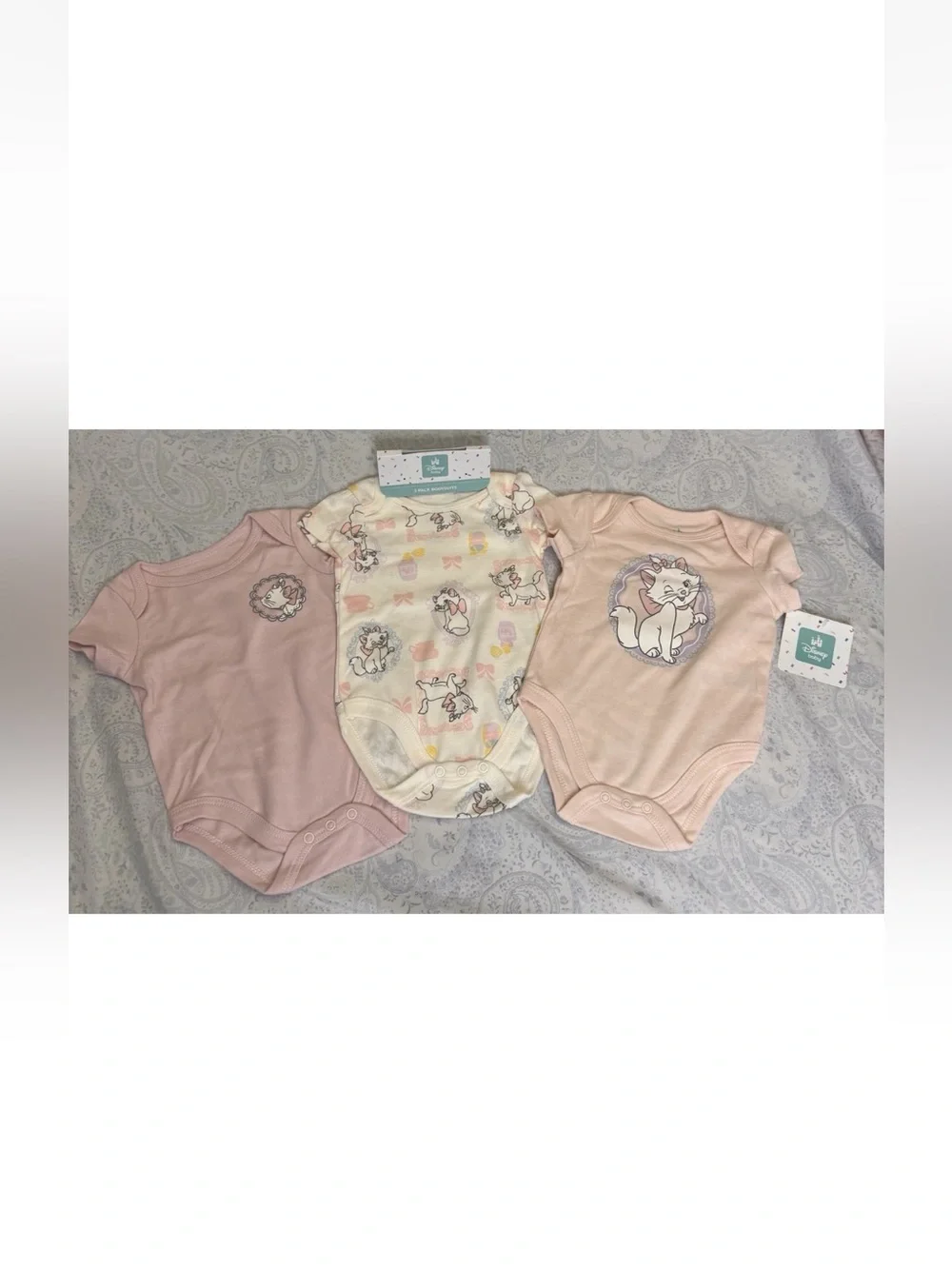 Disney The Aristocats Marie 3 Pack Infant Bodysuits